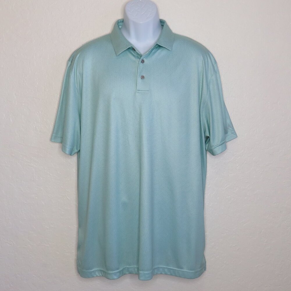 Grand Slam* Men's Short Sleeve 3 Button Straight Hem Pullover Golf Polo Shirt~XL